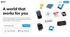 Desktop Screenshot of ifttt.com